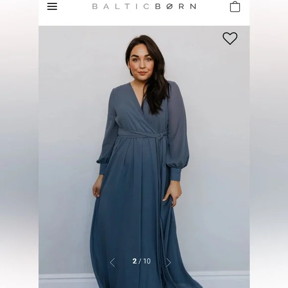 Baltic Born Lydia Maxi Dress Slate Blue - Picture 11 of 13